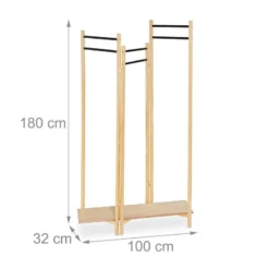 Portant à Vêtements Style Paravent -Promos Déco Vestiaire Boutique 6120c09f7f384e48a11b39c319efab57