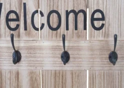 Vestaire Murale HWC-C89 Welcome Shabby -Promos Déco Vestiaire Boutique 62165548c062410ebf7baeacbfcf56a8