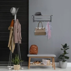 Porte-manteaux Mural Avec Rangement 10 Porte-manteaux Mural Avec Rangement -Promos Déco Vestiaire Boutique 63de282d5b2f415a9fb566d07032f513