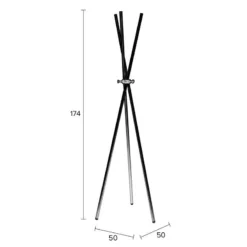 Porte-manteaux Trépied En Métal Noir -Promos Déco Vestiaire Boutique 64e4f956fb3f4adab9568bccade32f7b