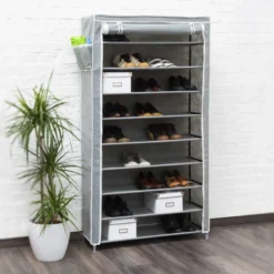 Meuble à Chaussures VALENTIN Tissu -Promos Déco Vestiaire Boutique 68f70264064945ddbf311346b57b648f