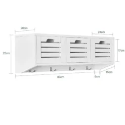 Armoire Murale Étagère Suspendue FHK19-W -Promos Déco Vestiaire Boutique 695970bf6e0f46aba2fc8a23ee981304