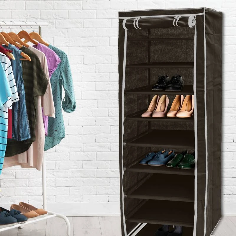 1xArmoire à Chaussures En Tissu Pliante 4 1xArmoire à Chaussures En Tissu Pliante – Image 4