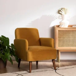 Fauteuil Rétro Velours Vert Forêt -Promos Déco Vestiaire Boutique 6ced196b31a646e289dce54b5a05a677