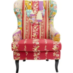 Fauteuil Wing Patchwork