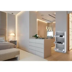 Meuble à Chaussures KIBO 3 Compartiments -Promos Déco Vestiaire Boutique 6f68c6f1ecc54acab07ada1df612b3a7