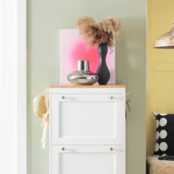 Meuble à Chaussures FSR144-WN -Promos Déco Vestiaire Boutique 7301f4cb4fe94988aeaa514c5b7e9aee