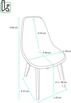 Chaise Scandinave NAO (lot De 4) -Promos Déco Vestiaire Boutique 77a348bc93884d9a801aa6996ad0a12d