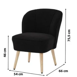 Fauteuil TIVOLI Tissu Bouclette Kaki -Promos Déco Vestiaire Boutique 7b93c4e2b1cd43519fbbbeab545f296c