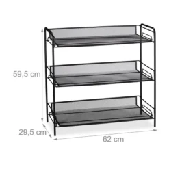 Étagère à Chaussures Avec 3 étages -Promos Déco Vestiaire Boutique 7dacfd9981dc4e7eb26e2368adb7a62d