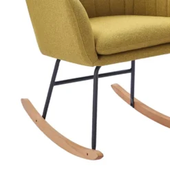 Fauteuil ELSA Tissu Gris Rocking Chair -Promos Déco Vestiaire Boutique 7df9fe6f24c84d0fb98c3da416313cd6