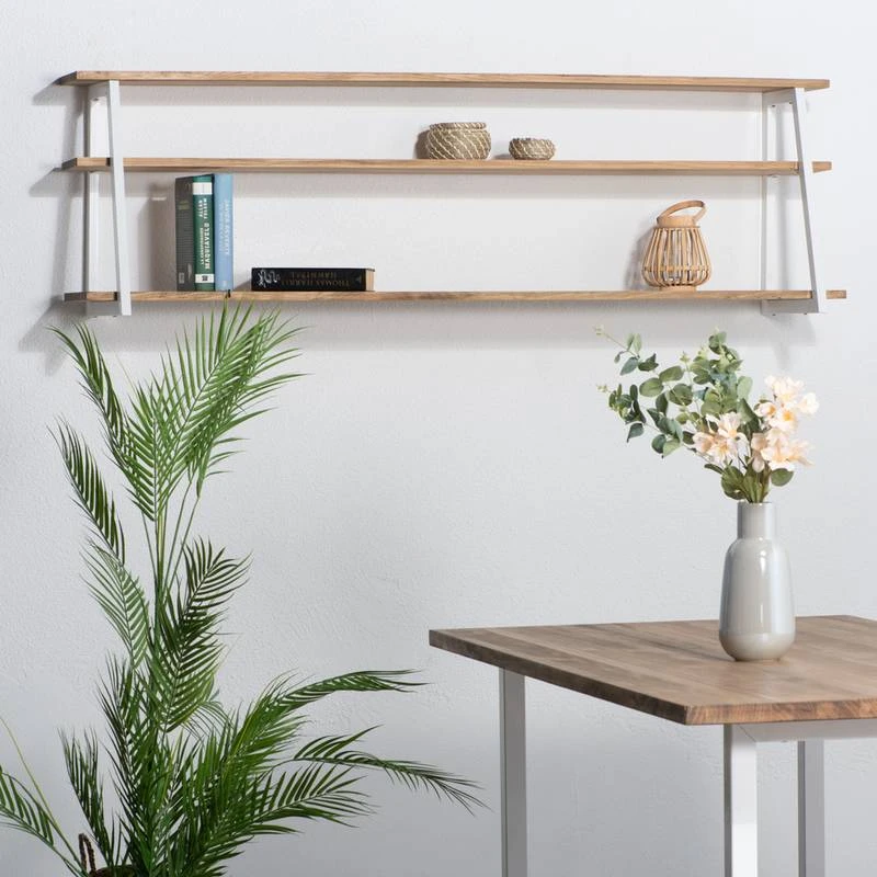 Étagère Polygonal Ascendant 160x35 Blanc 3 Étagère Polygonal Ascendant 160x35 Blanc – Image 3