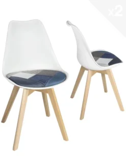 Chaise Coussin Patchwork LAO (lot De 2)