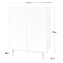 Meuble à Chaussures LINDHOLM - 2 Portes -Promos Déco Vestiaire Boutique 8000024234 230728 500 SKETCH DETAILS P000000008000024234 sketch