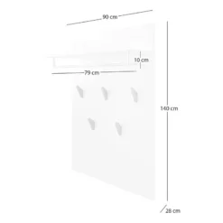 Porte-manteau Mural LINDHOLM à étagère -Promos Déco Vestiaire Boutique 8000047081 230728 500 SKETCH DETAILS P000000008000047081 sketch