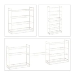 Étagère à Chaussures Empilable 4 Niveaux -Promos Déco Vestiaire Boutique 846a5b6955084e4e99e2754fecb98bba
