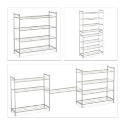 Étagère à Chaussures Empilable 4 Niveaux -Promos Déco Vestiaire Boutique 84d7b51c567c47fa96ae315607cf5225
