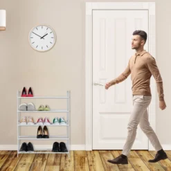 Étagère à Chaussures En Métal 5 Niveaux -Promos Déco Vestiaire Boutique 85753d231894441fa21dfa3d3333e7aa