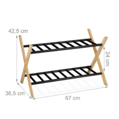 Étagère à Chaussures Avec 2 Niveaux 17 Étagère à Chaussures Avec 2 Niveaux -Promos Déco Vestiaire Boutique 85b5d569f001408f86d9e20eda8a7ba4