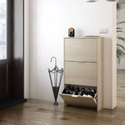 Meuble à Chaussures 3 Portes Rubi -Promos Déco Vestiaire Boutique 88471e6d9f4047d9a68c3a1a800bd0f1