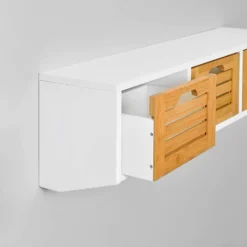 Armoire Murale Étagère Suspendue FHK19-W -Promos Déco Vestiaire Boutique 88a00464295f45fea829e84f88516319