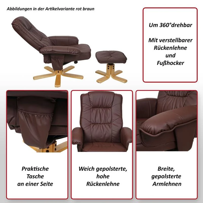 Fauteuil Relax H56 Avec Repose-pied 3 Fauteuil Relax H56 Avec Repose-pied – Image 3