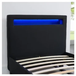 Lit Simple MOLINA 90x190 Cm -Promos Déco Vestiaire Boutique 8a5c3c89bde04d1b8043fa359a604ed1