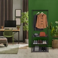 Penderie Avec étagères à Chaussures -Promos Déco Vestiaire Boutique 8a84972d181a4bbaafd1ebfd70843a2d