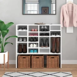 Meuble à Chaussures Hermia Blanc -Promos Déco Vestiaire Boutique 8c97d15dd1574133acb09bea485f472f