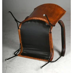 Fauteuil En Cuir De Buffle, Métal Et Boi -Promos Déco Vestiaire Boutique 8ee2720c31d34f13890103d9af9d1d0d