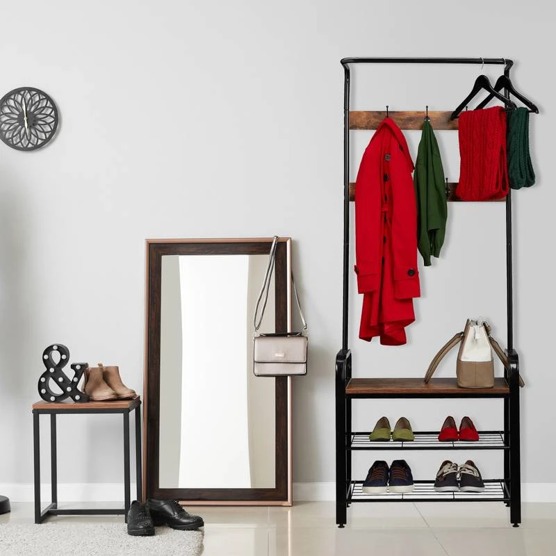 Garde Robe Avec étagère Style Industriel 2 Garde Robe Avec étagère Style Industriel – Image 2