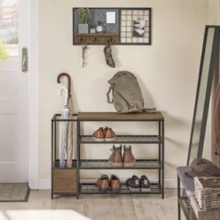 Étagère Murale Avec Tableau Mémo FHK20-N 10 Étagère Murale Avec Tableau Mémo FHK20-N -Promos Déco Vestiaire Boutique 91015024d0174e15980a5ba15585f098