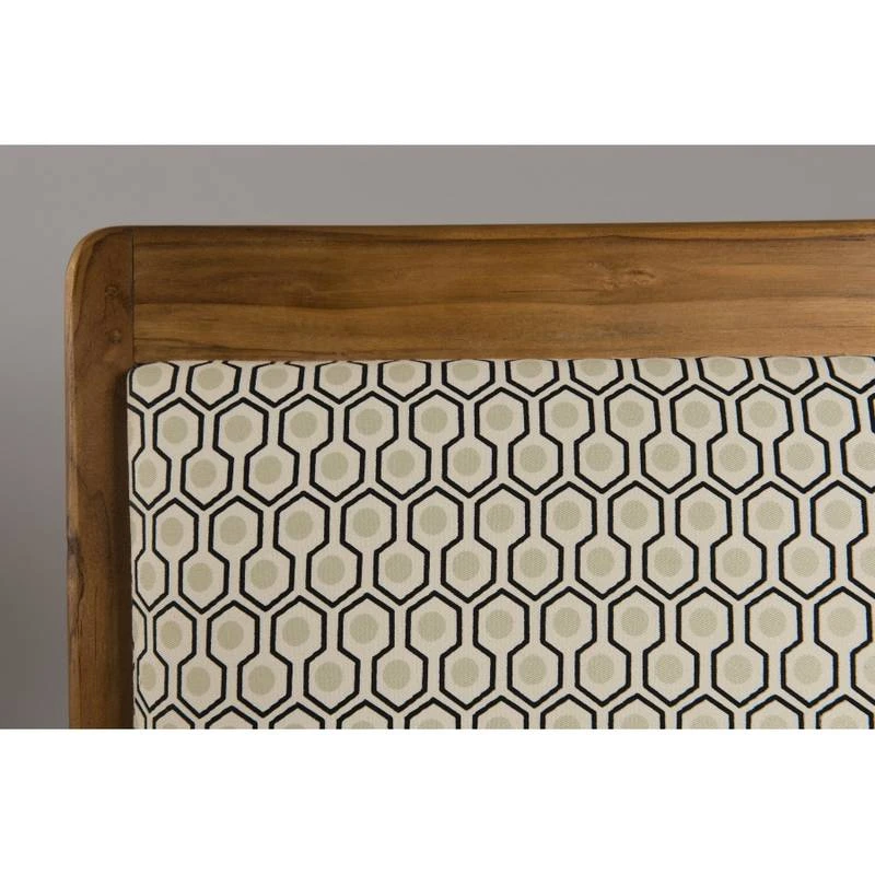 Fauteuil Hexago En Teck Tissu Vert 4 Fauteuil Hexago En Teck Tissu Vert – Image 4