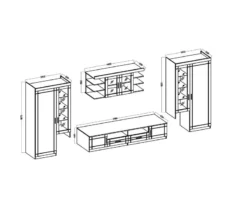 FURNIX Meuble Mural PALLOMA -Promos Déco Vestiaire Boutique 921fdd655f514817ae63c81786679f95