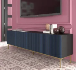 Meuble TV RavennaF 200x42x58 -Promos Déco Vestiaire Boutique 929090135aad4b93baae430a20741c69