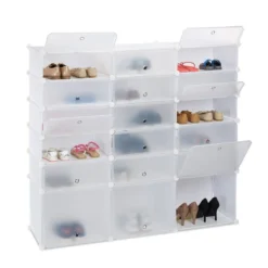 Meuble à Chaussures 18 Compartiments -Promos Déco Vestiaire Boutique 93384787948445aaa5c0eb34943db357