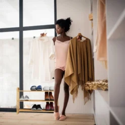 Étagère à Chaussures Bambou Empilable -Promos Déco Vestiaire Boutique 93502d3e79144acbbb80ea44023f0099