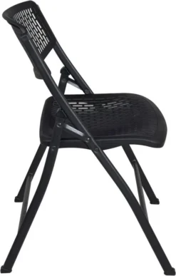 Lot De 4 Chaises Pliables SABA (Noir) -Promos Déco Vestiaire Boutique 9850fe40a2814a47bf229fa0c30351d2