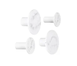 PRESENT TIME Lot De 4 Patères Marbrées -Promos Déco Vestiaire Boutique 98d566874d9243e4a8146122581de60e