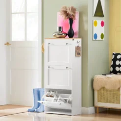 Meuble à Chaussures FSR144-WN -Promos Déco Vestiaire Boutique 98fbac75fece467884b01de2b0a815df
