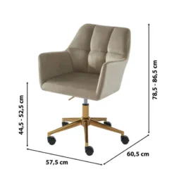 Fauteuil De Bureau MONACO -Promos Déco Vestiaire Boutique 9ab3a56a8d224ba88a9546a0ca3642b3