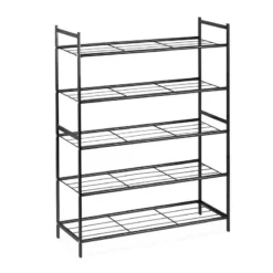 Étagère à Chaussures En Métal 5 Niveaux -Promos Déco Vestiaire Boutique 9b7590659c3e40b5a282ade5e765baf0