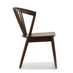 Pack 2 Chaises Mura, Couleur Noyer -Promos Déco Vestiaire Boutique 9c29c14246b844c0b24936ae7e4a90fd