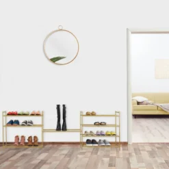 Étagère à Chaussures Empilable 4 Niveaux -Promos Déco Vestiaire Boutique 9cecfdb786fb42d7b46166f3478b4b96