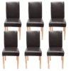 Chaise Littau Simlicuir Lot De 6