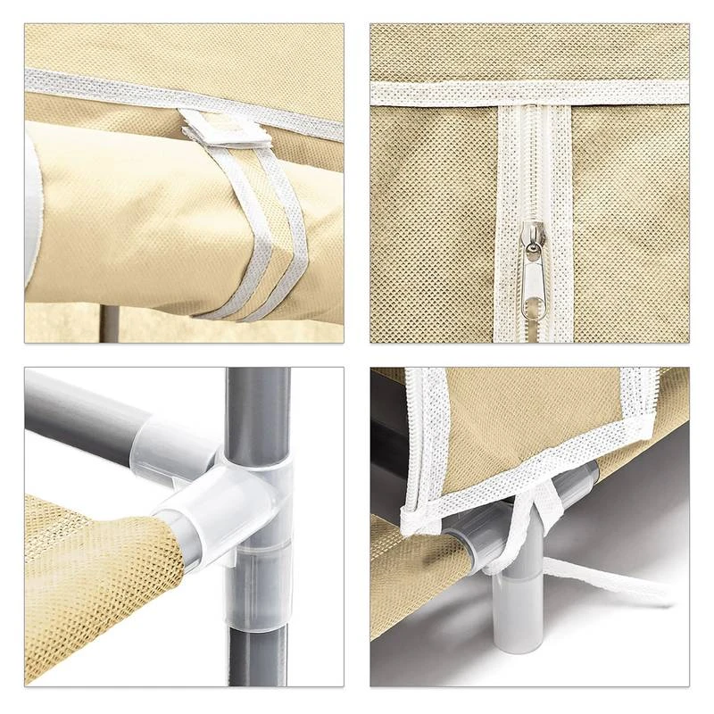 2xArmoire à Chaussures En Tissu Pliante 13 2xArmoire à Chaussures En Tissu Pliante – Image 13