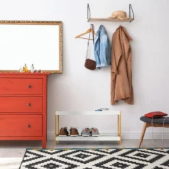 Etagère à Chaussures Blanche - Nature -Promos Déco Vestiaire Boutique 9f8b7ec8137e49818a91ec2603612c82