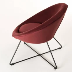 Fauteuil En Tissu Velours Bordeaux -Promos Déco Vestiaire Boutique a070e2faa216452eaa8d812ebcfda1f6
