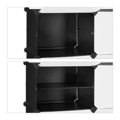 Étagère à Chaussures Noir Et Blanc -Promos Déco Vestiaire Boutique a50218ec45504c03b58a42943a3b6356