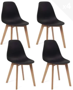 Chaise Scandinave NAO (lot De 4) -Promos Déco Vestiaire Boutique a6cd2f3664504dfebad6a18383c98345